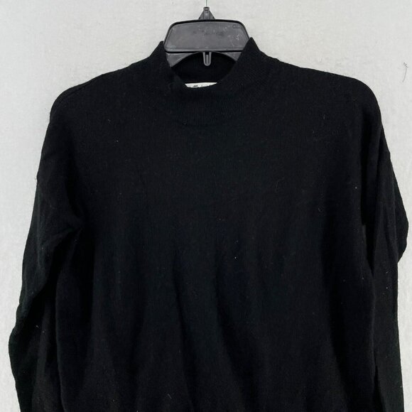 Madewell Sweater Women's Sz 2XS Black Turtle Neck Merino Alpaca Blend Pullover - Picture 6 of 13